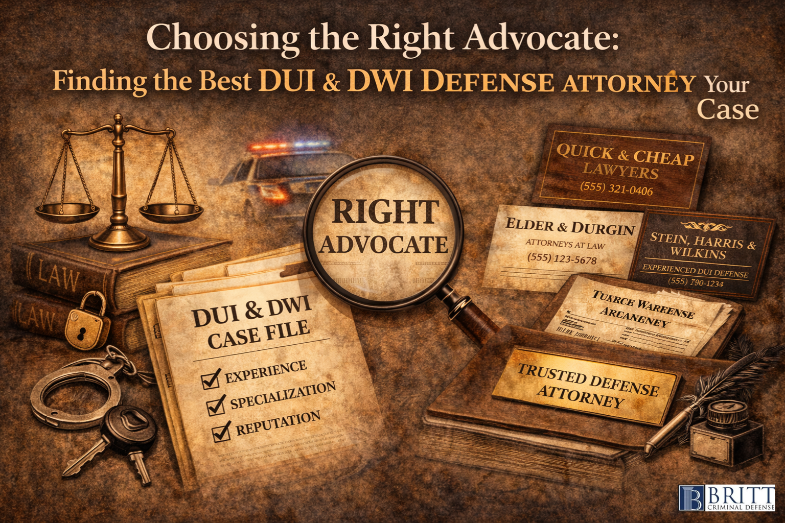 Choosing the Right Advocate: Finding the Best DUI & DWI Defense Attorney for Your Case